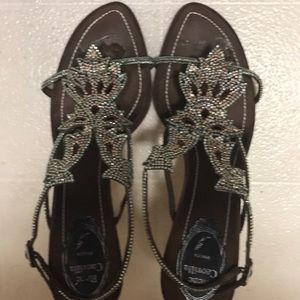 Rene Caovilla Crystal Sandals. Stunning